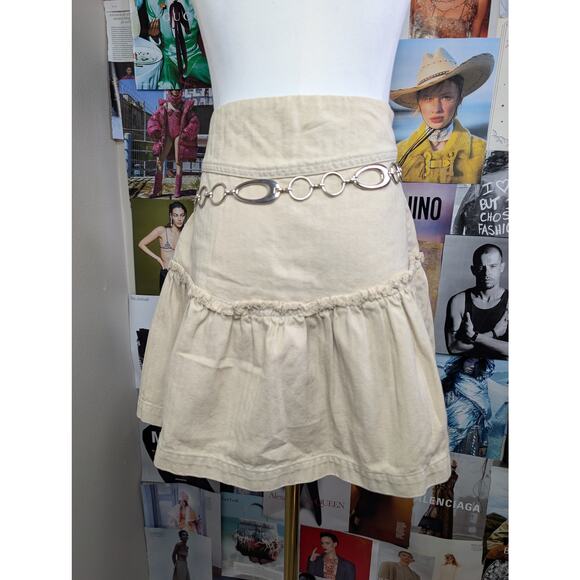 Free People Western Lace Up Skirt - Picture 3 of 4